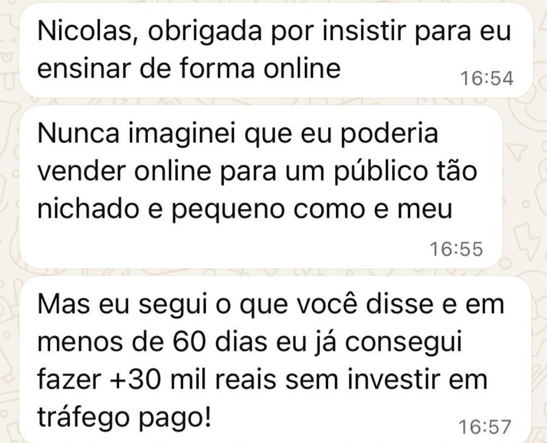 2.500 SEGUIDORES → R$30 MIL EM 60 DIAS. 100% ORGÂNICO, SEM INVESTIR EM TRÁFEGO.