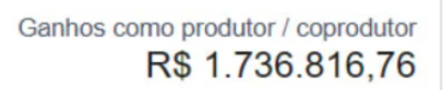 R$1.736.816,76 EM GANHOS COMO PRODUTOR / COPRODUTOR. INFOPRODUTO CRISTÃO ESCALADO.